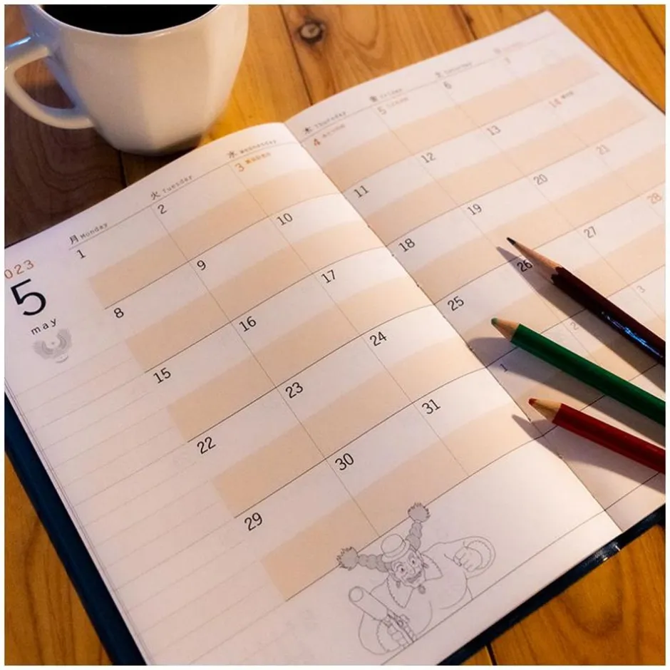 Maison Ghibli Schedule Diaries And Calendars-2023 Calendar Under The Sky - Castle In The Sky