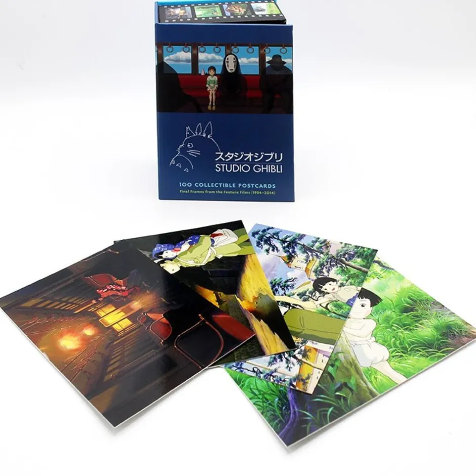 Maison Ghibli Postcards And Letter Papers-100 Collectible Postcards Box - Studio Ghibli