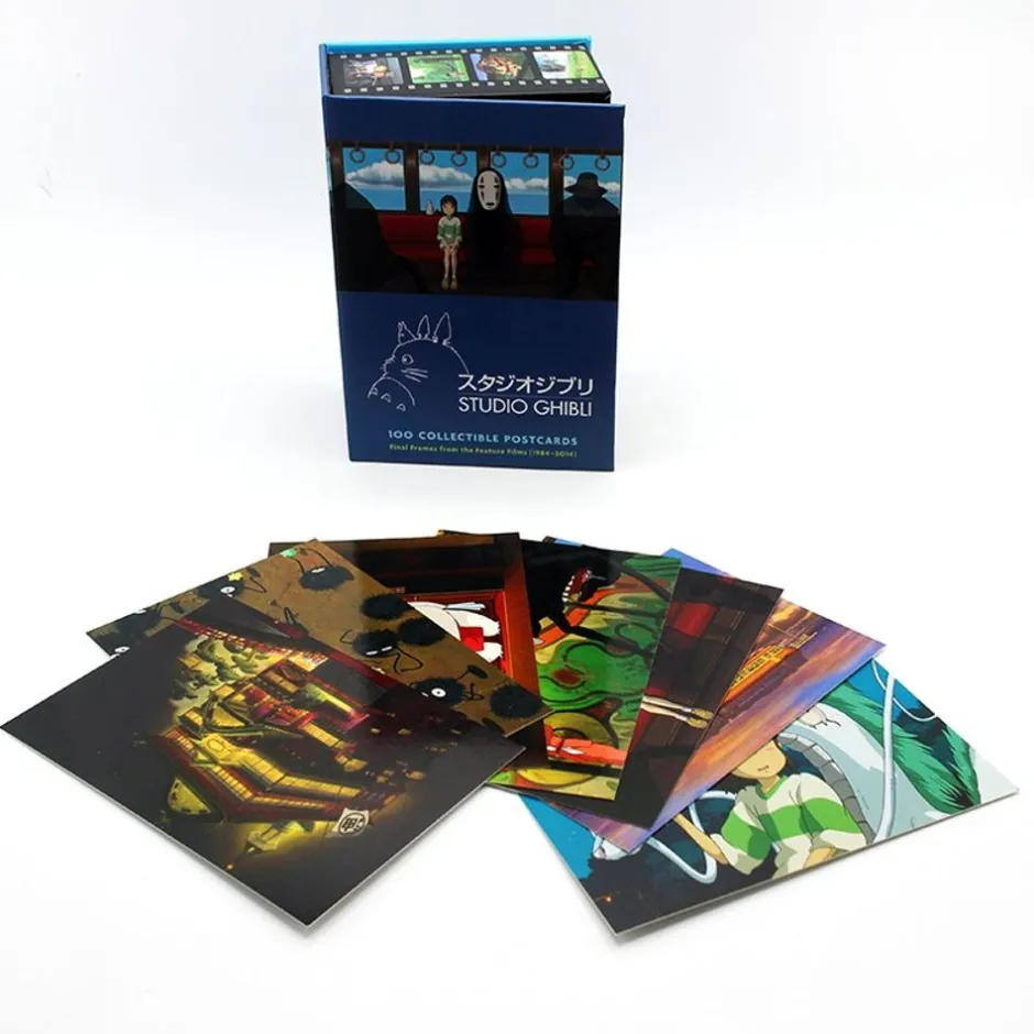 Maison Ghibli Postcards And Letter Papers-100 Collectible Postcards Box - Studio Ghibli