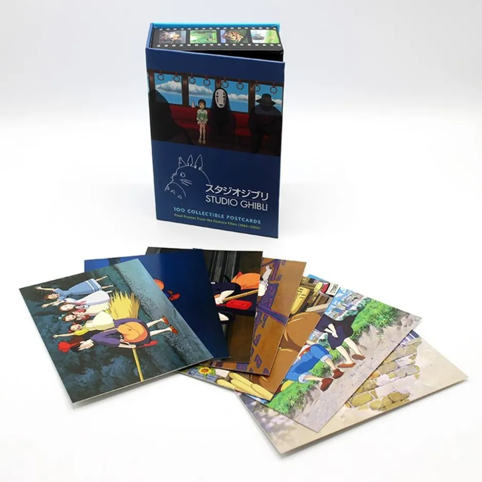 Maison Ghibli Postcards And Letter Papers-100 Collectible Postcards Box - Studio Ghibli