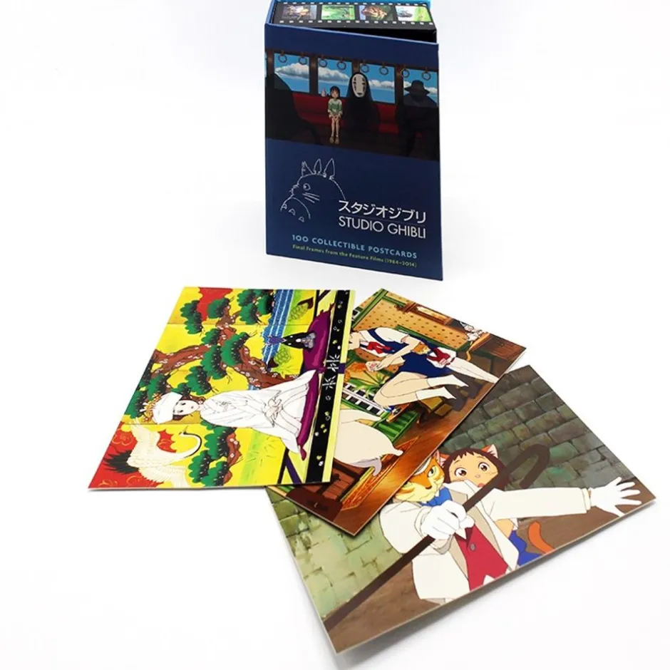 Maison Ghibli Postcards And Letter Papers-100 Collectible Postcards Box - Studio Ghibli