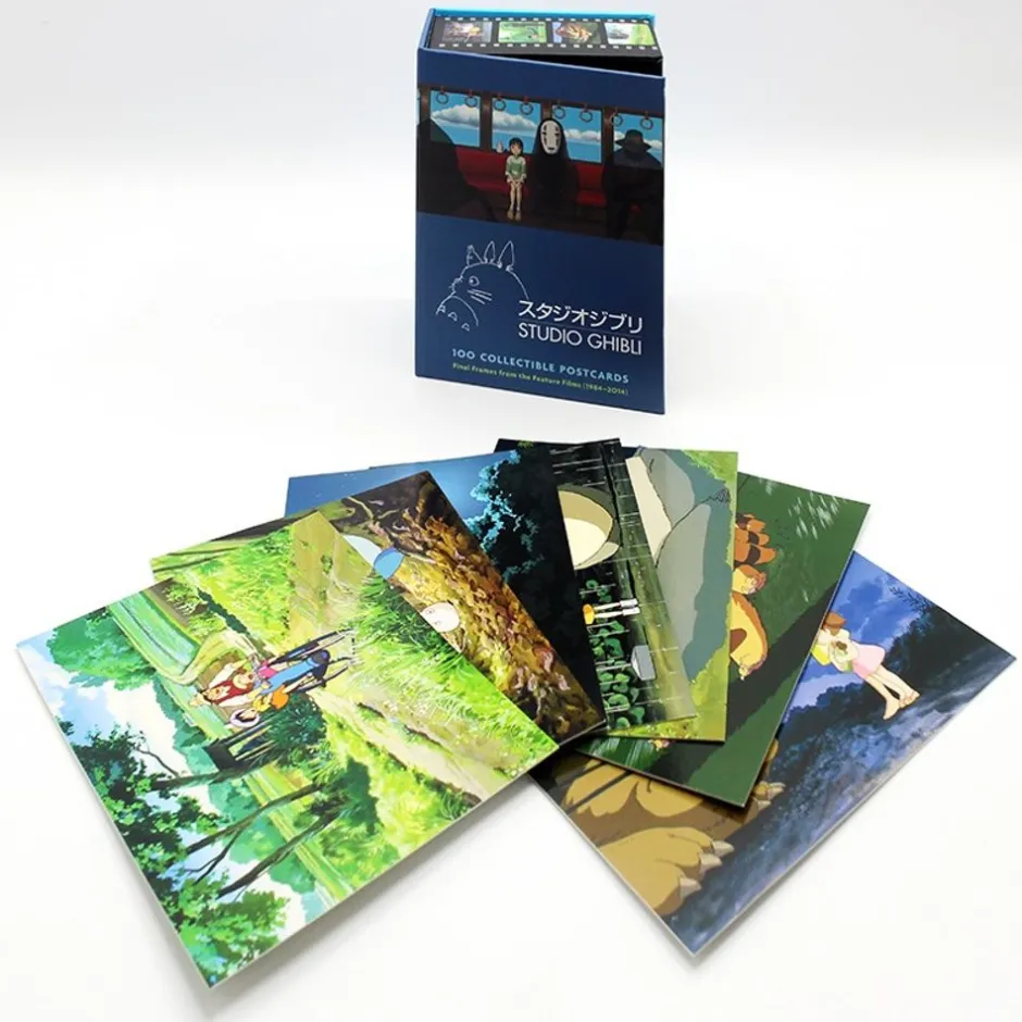 Maison Ghibli Postcards And Letter Papers-100 Collectible Postcards Box - Studio Ghibli