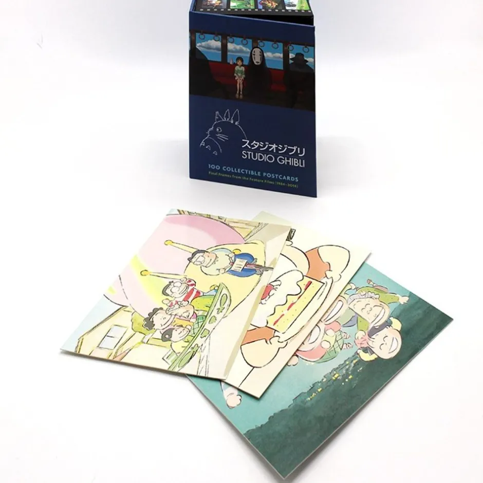 Maison Ghibli Postcards And Letter Papers-100 Collectible Postcards Box - Studio Ghibli