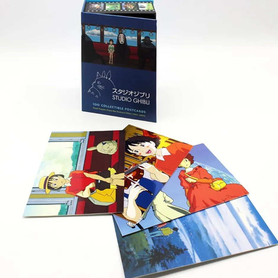 Maison Ghibli Postcards And Letter Papers-100 Collectible Postcards Box - Studio Ghibli