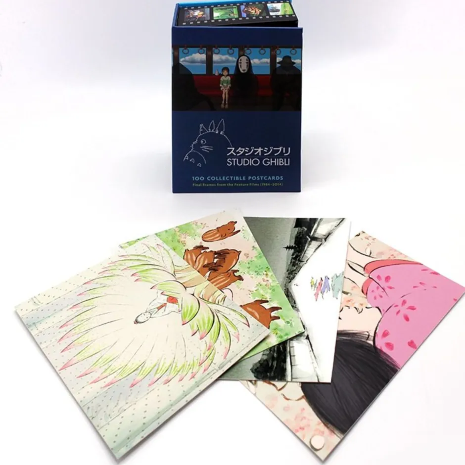 Maison Ghibli Postcards And Letter Papers-100 Collectible Postcards Box - Studio Ghibli