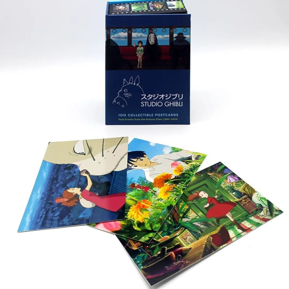 Maison Ghibli Postcards And Letter Papers-100 Collectible Postcards Box - Studio Ghibli