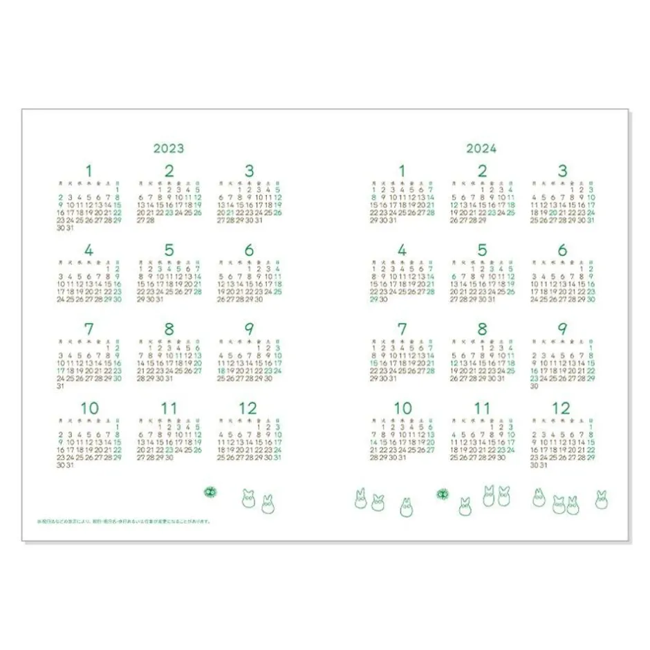 Maison Ghibli Schedule Diaries And Calendars-2023 Schedule Book Ocarina Concert - My Neighbor Totoro