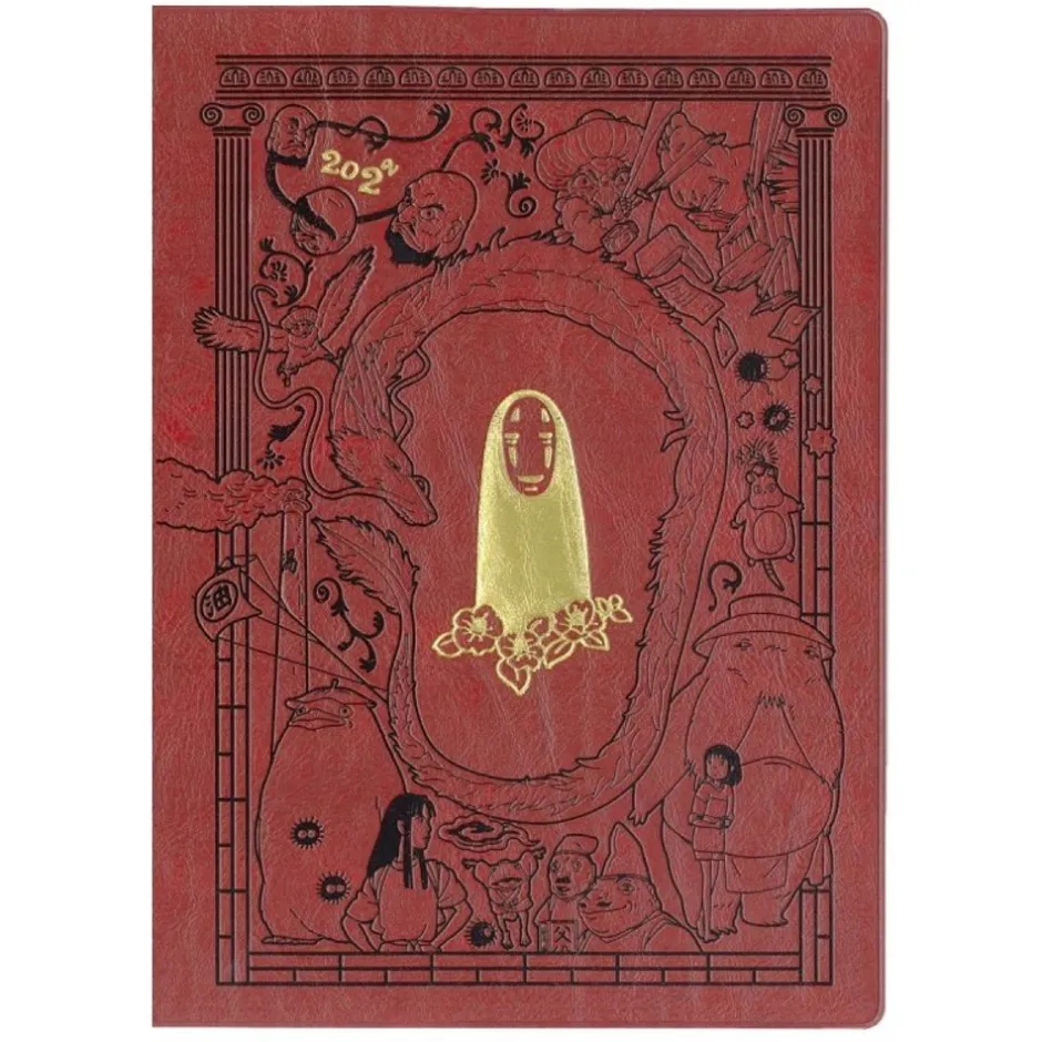 Maison Ghibli Schedule Diaries And Calendars-2022 Schedule Diary Faux Leather No Face - Spirited Away