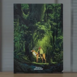 Maison Ghibli Storage-A4 Size Clear Folder Ashitaka In The Woods - Princesse Mononoke