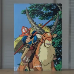Maison Ghibli Storage-A4 Size Clear Folder Ashitaka And Yakul - Princesse Mononoke