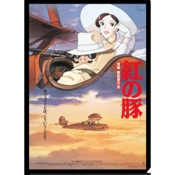 Maison Ghibli Storage-A4 Size Clear Folder Movie Poster - Porco Rosso