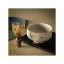 Maison Ghibli Kitchenware-Akahada-Yaki Matcha Tea Bowl & Whisk - My Neighbor Totoro