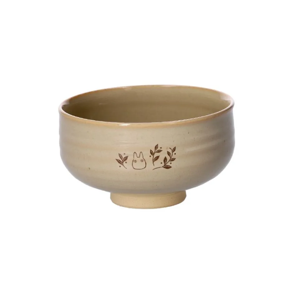 Maison Ghibli Kitchenware-Akahada-Yaki Matcha Tea Bowl & Whisk - My Neighbor Totoro