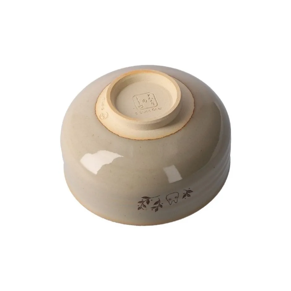 Maison Ghibli Kitchenware-Akahada-Yaki Matcha Tea Bowl & Whisk - My Neighbor Totoro