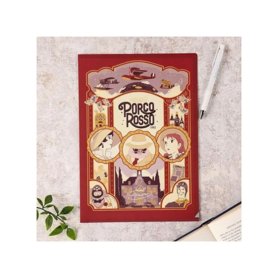 Maison Ghibli Storage-Art Deco Clear Folder A4 - Porco Rosso
