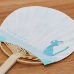 Maison Ghibli Accessories-Bamboo Fan & Letter Set Jiji With Lemon - Kiki'S Delivery Service