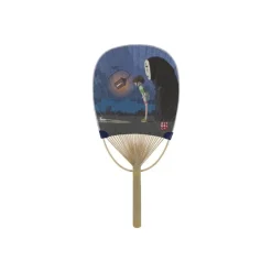 Maison Ghibli Accessories-Bamboo Fan Chihiro & No Face - Spirited Away