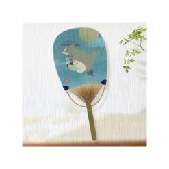 Maison Ghibli Accessories-Bamboo Fan Flying Totoro - My Neighbor Totoro