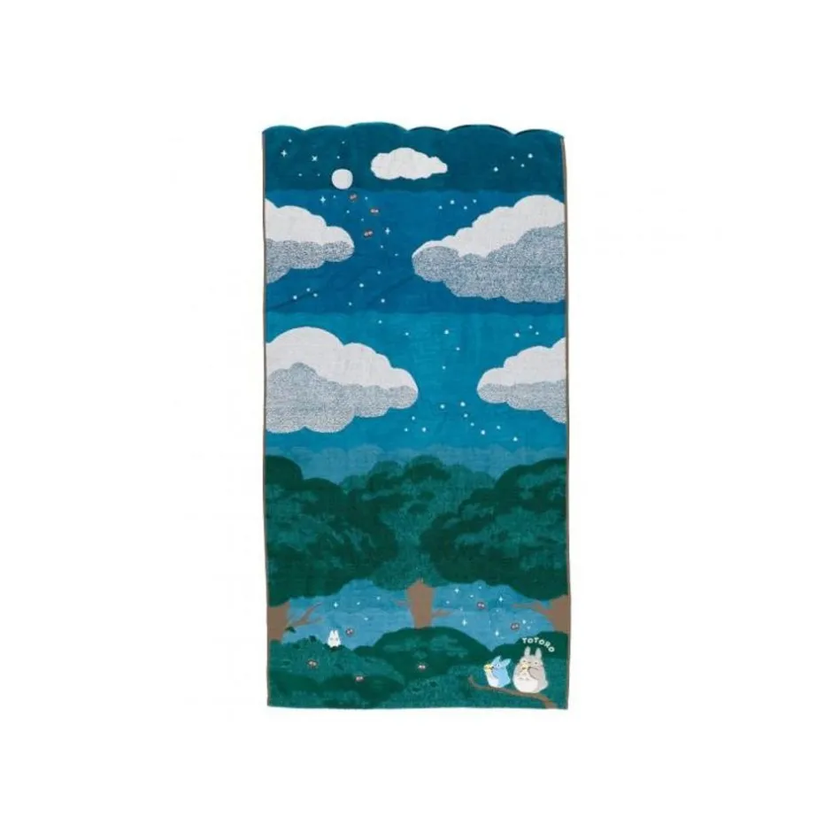 Maison Ghibli Household Linen-Bath Towel Under The Moon 60 X 120 Cm - My Neighbor Totoro