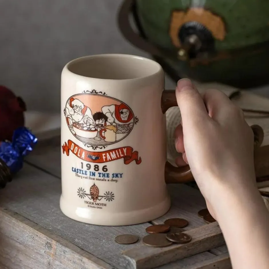 Maison Ghibli Kitchenware-Beer Mug Dola'S Family - Castle In The Sky