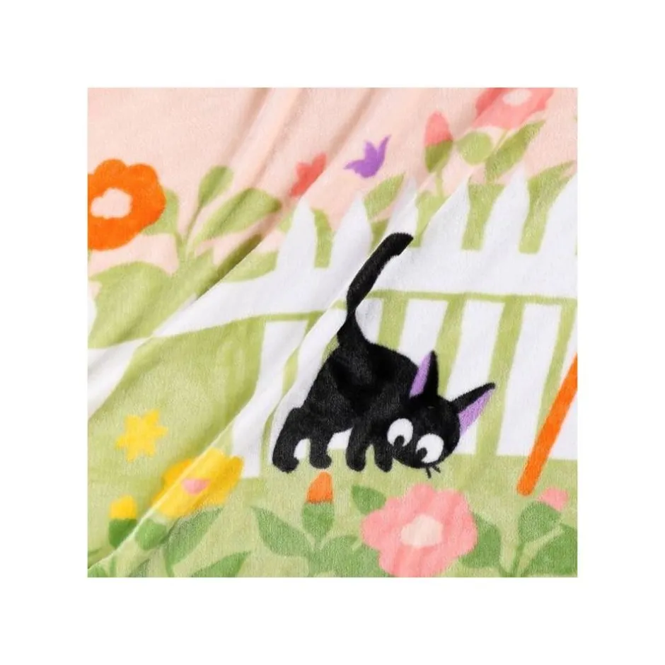Maison Ghibli Household Linen-Blanket Jiji & Lily Strawberry Arch 80X150 Cm - My Neighbor Totoro