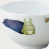 Maison Ghibli Kitchenware-Bowl 13Cm Totoro Eggplant And Flower - My Neighbor Totoro