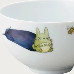 Maison Ghibli Kitchenware-Bowl 13Cm Totoro Eggplant And Flower - My Neighbor Totoro