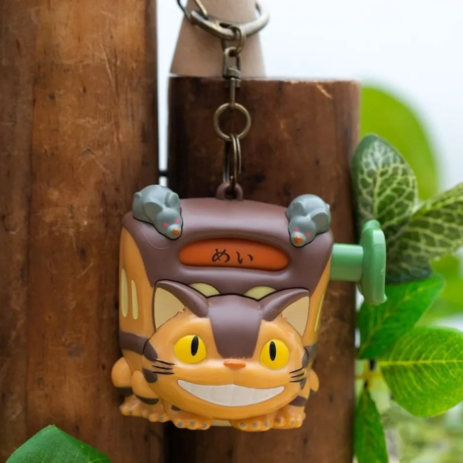 Maison Ghibli Keychains-Catbus Destination Kurukuru Keyring - My Neighbour Totoro