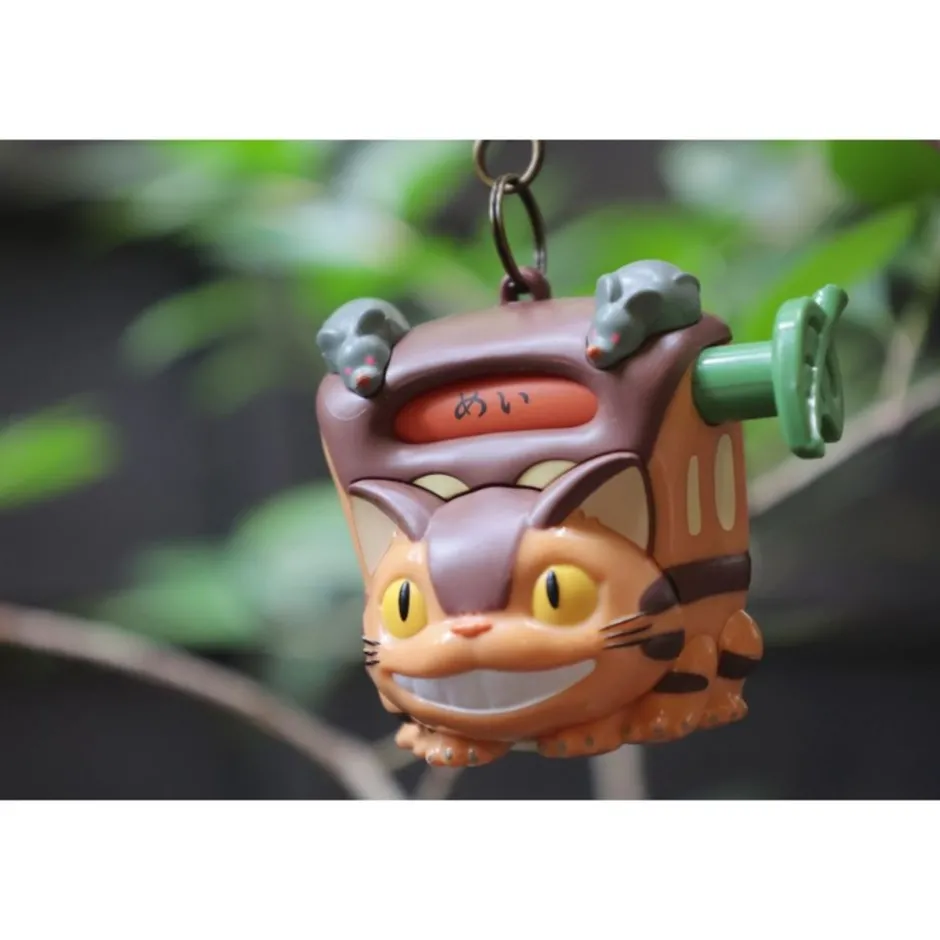 Maison Ghibli Keychains-Catbus Destination Kurukuru Keyring - My Neighbour Totoro