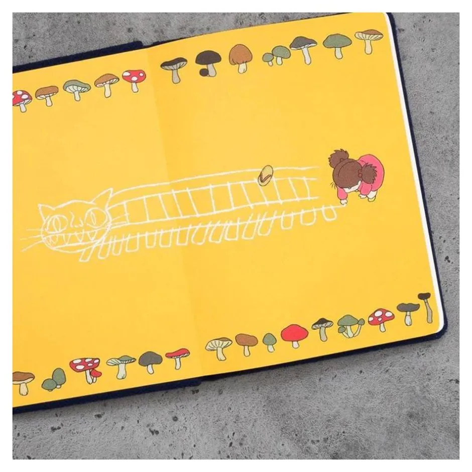 Maison Ghibli Notebooks And Notepads-Catbus Plush Journal - My Neighbor Totoro