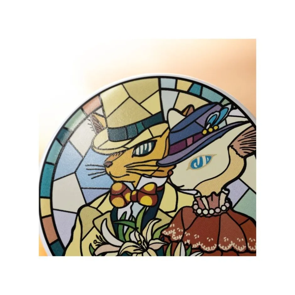 Maison Ghibli Kitchenware-Ceramic Coaster Baron & Louise - Whisper Of The Heart