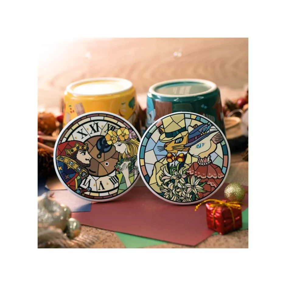 Maison Ghibli Kitchenware-Ceramic Coaster Baron & Louise - Whisper Of The Heart