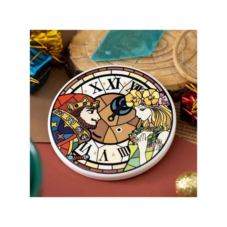 Maison Ghibli Kitchenware-Ceramic Coaster King Of Dwarf & Princess - Whisper Of The Heart