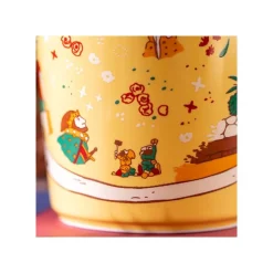 Maison Ghibli Kitchenware-Ceramic Cup Chasing The Cat - Whisper Of The Heart