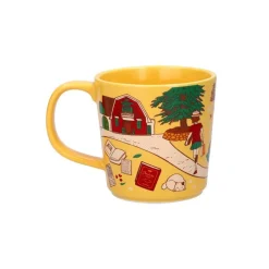 Maison Ghibli Kitchenware-Ceramic Cup Chasing The Cat - Whisper Of The Heart