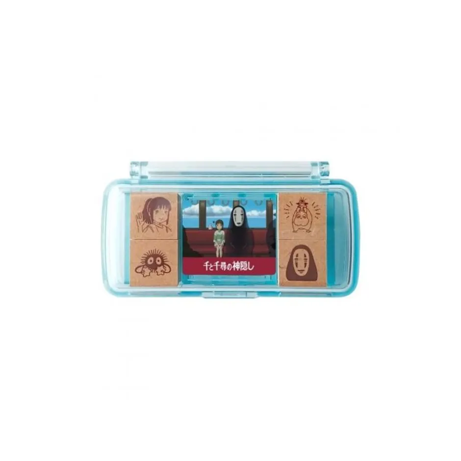 Maison Ghibli Small Equipment-Chihiro Takes The Train Mini Stamp Set Blue - Spirited Away