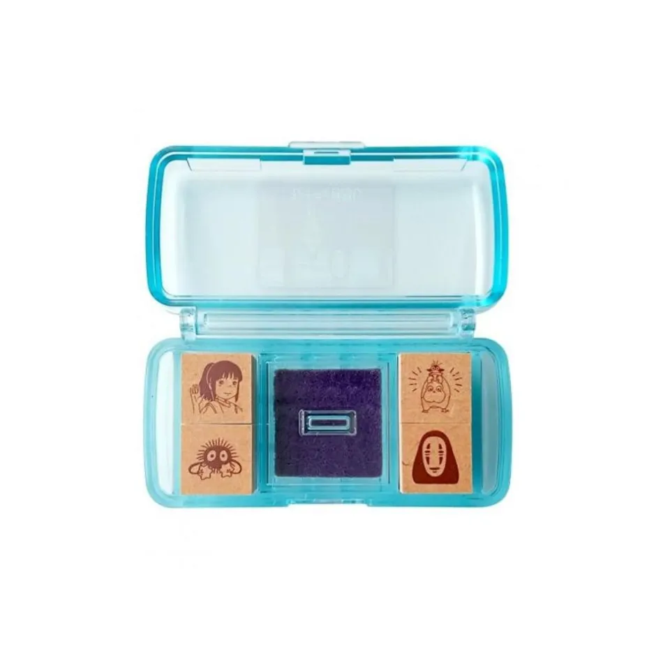 Maison Ghibli Small Equipment-Chihiro Takes The Train Mini Stamp Set Blue - Spirited Away