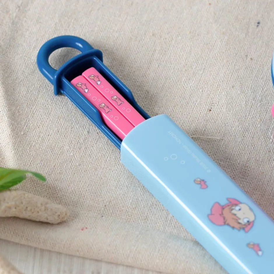 Maison Ghibli Kitchenware-Chopsticks Box Set 16,5Cm Ponyo In The Ocean - Ponyo On The Cliff
