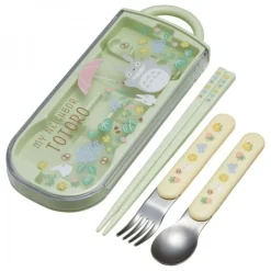 Maison Ghibli Kitchenware-Chopsticks Spoon Fork Box Set Totoro Holding Umbrella - My Neighbor T