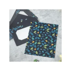 Maison Ghibli Postcards And Letter Papers-Clear Folder & Letter Set Soot Sprites Leaves - My Neighbor Totoro