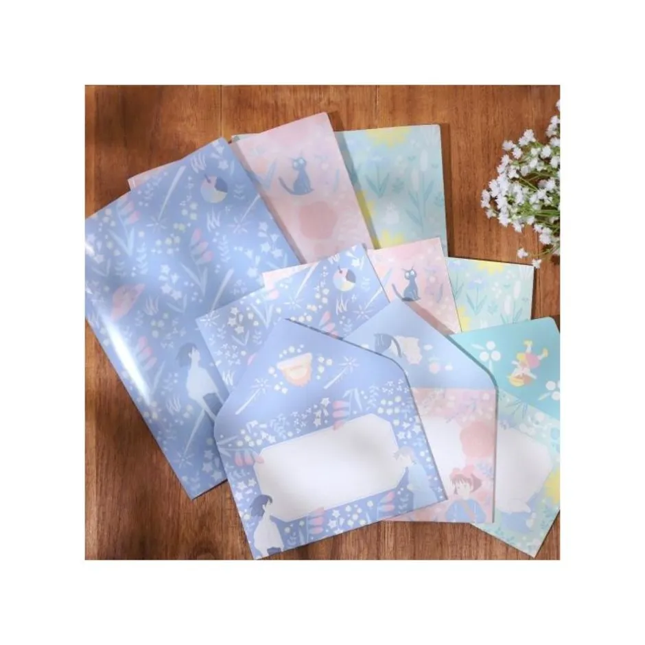 Maison Ghibli Postcards And Letter Papers-Clear Folder & Letter Set Buttercup - My Neighbor Totoro