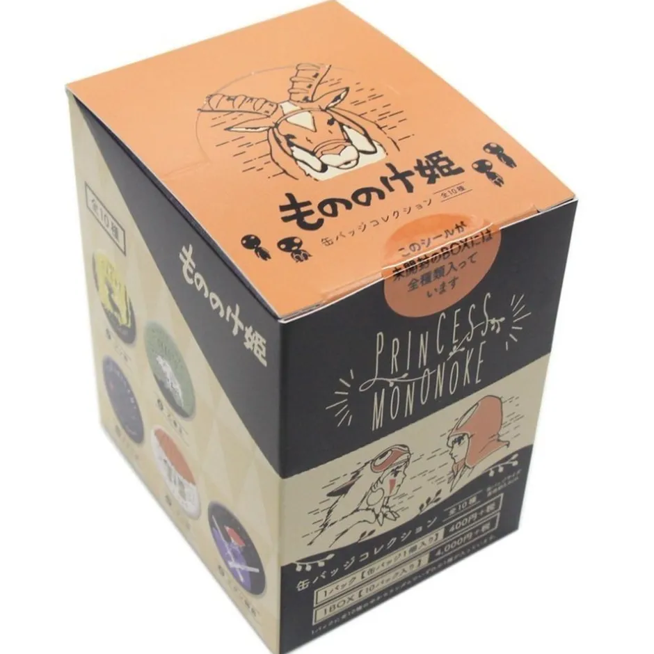 Maison Ghibli Badges-Collection Box 10 Badges - Princess Mononoke