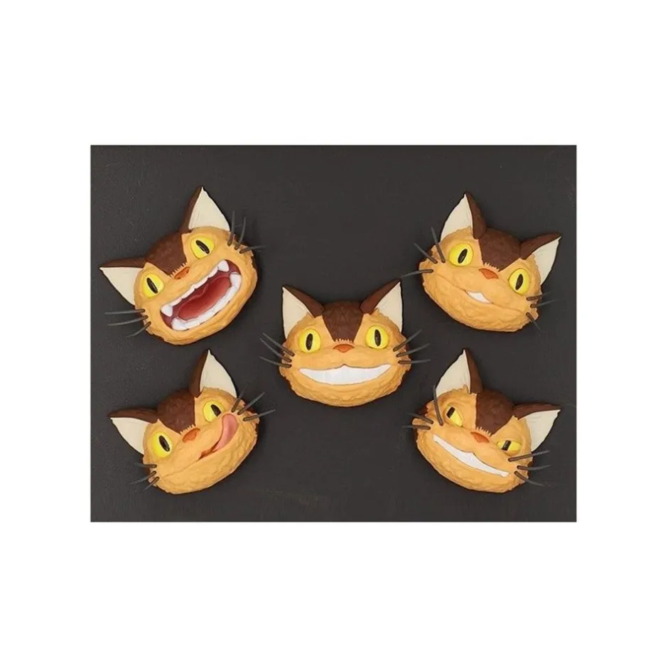 Maison Ghibli Magnets-Collection Catbus Faces Assorted 6 Magnets - My Neighbor Totoro