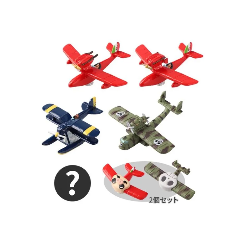 Maison Ghibli Figurines-Collection Seaplane Assorted 6 Magnets - Porco Rosso