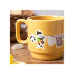 Maison Ghibli Kitchenware-Coloful Embossed Mug Laundry Day - Howl'S Moving Castle