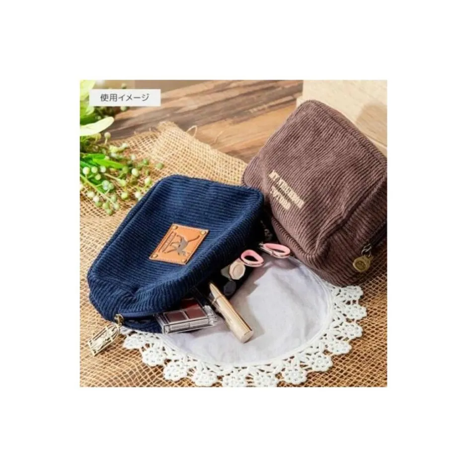 Maison Ghibli Storage-Corduroy Pouch Totoro Patch - My Neighbor Totoro