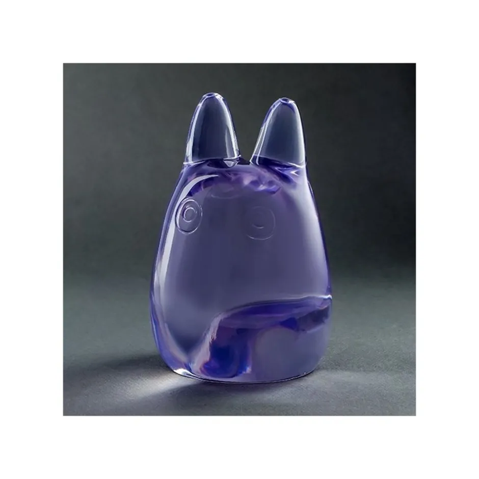 Maison Ghibli Statues-Crystal Figurine Transparent Small Totoro Purple - My Neighbor Totoro