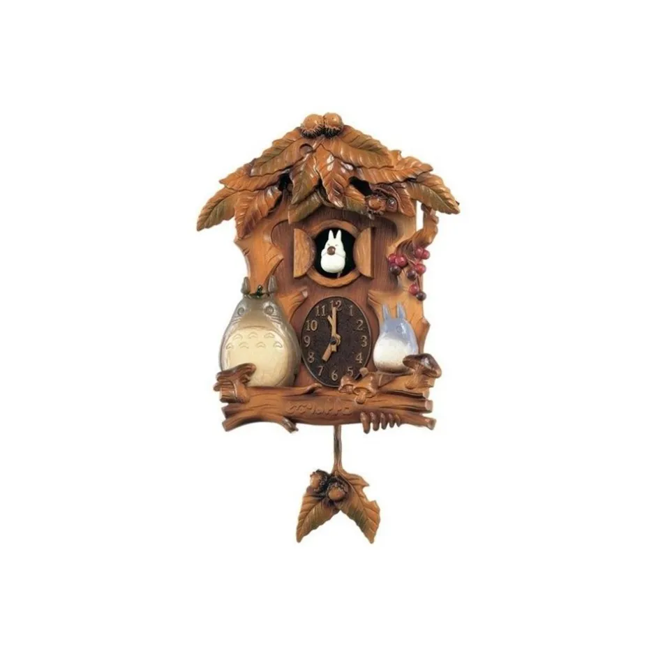 Maison Ghibli Decoration-Cuckoo Clock Wooden Leaves - My Neighbor Totoro