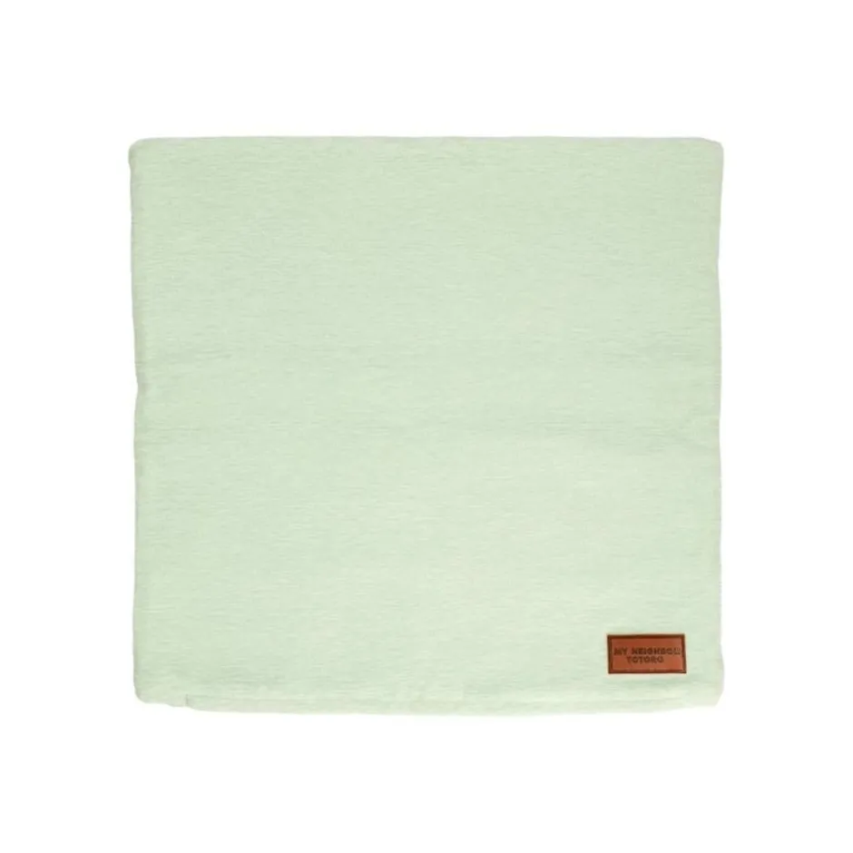 Maison Ghibli Furniture-Cushion Big Totoro Blue & Green Leaves 45X45 Cm - My Neighbour Totoro
