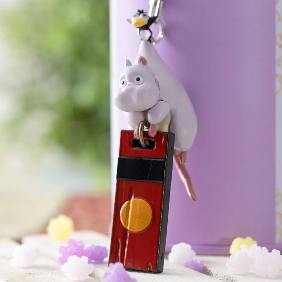 Maison Ghibli Keychains-3D Keychains Boh Mouse And Bird - Spirited Away